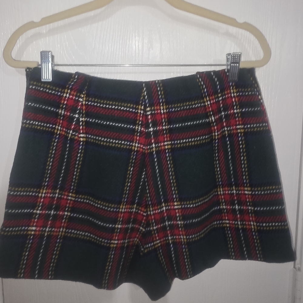 Plaid Women's Shorts Skorts - Picture 2 of 12